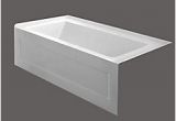 54 Inch by 30 Inch Bathtub Quad 54 X 30 Inch Skirted Bathtub Right Hand Drain