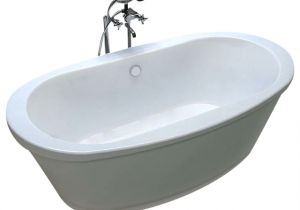 54 Inch Center Drain Bathtub Venzi Ardea Freestanding Tub with Center Drain 36"x66
