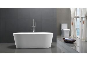 54 Inch Freestanding Bathtub Shop Helixbath Agora Freestanding White Acrylic 59 Inch