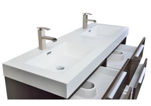 54 Inch Gray Bathroom Vanity Buy 54 Inch Modern Double Sink Vanity Set with Drawers