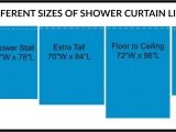 54 Inch Length Bathroom Curtains How Long is A Standard or Extra Long Shower Curtain Liner