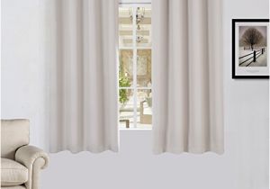 54 Inch Length Bathroom Curtains Lullabi solid thermal Blackout Window Curtain Drapery
