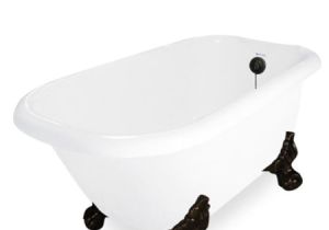 54 Inch Metal Bathtub Jester 54 In White Acrastone Tub & Drain Old World