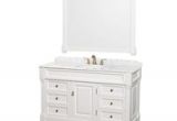 54 Inch Traditional Bathroom Vanity Shop Fresca Oxford 54 Inch Antique White Traditional