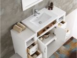 54 Inch White Bathroom Vanity Fresca Fvn21 Wh Cambridge 54 Inch White Traditional