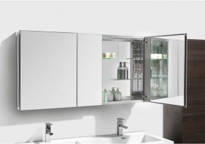 54 Inch Wide Bathroom Mirror 50" Wide tona Medicine Cabinet W Mirrors