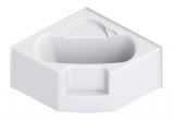 54 Whirlpool Bathtub 54" X 54" Fiberglass Corner Tub White