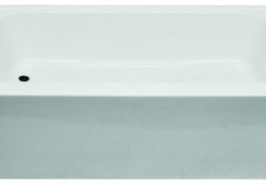 54 X 27 Center Drain Bathtub Clarion 27 In X 54 In Left Hand White Fiberglass Tub