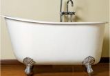 54 X 30 Inch Bathtub Cambridge Plumbing Cast Iron Clawfoot Swedish Slipper Tub