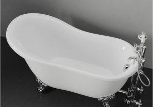 55 Clawfoot Tub 55" Amherst Acrylic Slipper Clawfoot Tub – Magnus Home