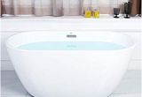 55 Freestanding Bathtub Ferdy 55 Acrylic Freestanding Bathtub White Modern
