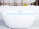 55 Freestanding Bathtub Ferdy 55 Acrylic Freestanding Bathtub White Modern