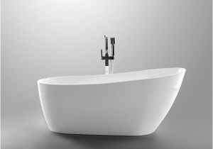 55 Freestanding Bathtub Shop Vanity Art 55 Inch Freestanding Acrylic soaking