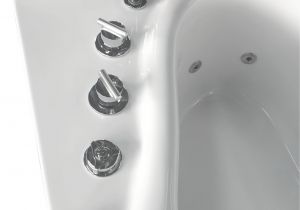 57 Inch Whirlpool Bathtub Eago Am175 R 57 White Acrylic Corner Jetted Whirlpool