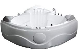 57 Inch Whirlpool Bathtub Eago Am200 5 Feet Rounded Modern Double Seat Corner