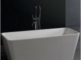 58 Inch Bathtubs for Sale Free Standing solid Surface Stone Modern soaking Bathtub