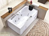 58 Inch Whirlpool Bathtub 60" White Bathtub Whirlpool Jetted Hydrotherapy 19 Massage