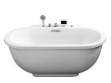 5' Freestanding Bathtub Ariel Freestanding Whirlpool Bathtub Platinum Am128jdclz