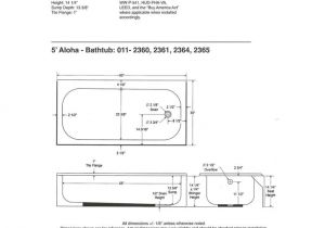 6 Foot Bathtub Dimensions Bootz Industries Aloha 5 Ft Right Hand Drain soaking Tub