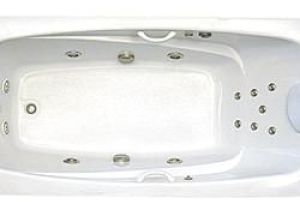 6 Foot Bathtub with Jets Serenity 6 Drop In or Alcove Whirlpool Bathtub