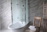 6 Foot Bathtub with Surround Oasis Vintage Antique Clawfoot Tub with Glass Shower Surround