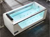 6 Foot Jetted Bathtub Shop 6 Ft Clear Rectangular Acrylic Whirlpool Bathtub