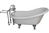6 Ft Bathtubs for Sale Shop 5 6 Foot Acrylic Ball and Claw Feet Tub In White