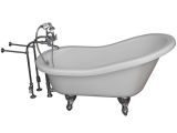 6 Ft Bathtubs for Sale Shop 5 6 Foot Acrylic Ball and Claw Feet Tub In White