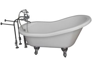 6 Ft Bathtubs for Sale Shop 5 6 Foot Acrylic Ball and Claw Feet Tub In White