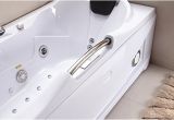 60 Freestanding Bathtub with Jets 60 Inch White Bathtub Whirlpool Jetted Bath Hydrotherapy
