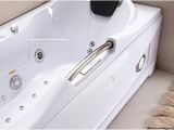 60 Freestanding Bathtub with Jets 60 Inch White Bathtub Whirlpool Jetted Bath Hydrotherapy