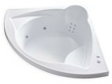 60 Freestanding Bathtub with Jets Carver Tubs Me6060 60" X 60" Drop In Corner Jetted