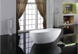 60 In Freestanding Bathtub Shop Eviva Sarah White Acrylic 60 Inch Freestanding