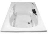 60 Inch Center Drain Bathtub Carver Tubs Ar6042 60" X 42" Drop In Center Drain White 6