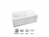 60 X 32 Whirlpool Bathtub Cetra 60" X 32" Whirlpool Bathtub Color White Hottubsme