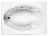 60 X 42 Whirlpool Bathtub Reliance 60" X 42" Rectangular Whirlpool Tub with End