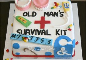 65 Birthday Cake Decorations Old Age Survival Kit Cake Cakes and Cupcakes Pinterest