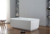 65 Inch Freestanding Bathtub Shop Ove Decors Prague Acrylic 65 Inch Freestanding