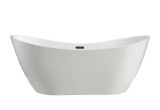 70 Freestanding Bathtub Shop topanga 6517 70" Modern Freestanding Acrylic Bathtub