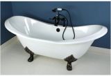 72 Clawfoot Tub Kingston Brass Double Slipper 72 Inch Cast Iron Clawfoot