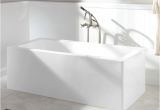 73 Freestanding Bathtub 73" Montague Rectangular Freestanding Acrylic Tub