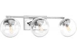 8 Bulb Vanity Light Progress Lighting Mod Collection 3 Light Polished Chrome Bathroom