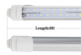 8 Foot Fluorescent Light Bulbs R17d 8 Foot Led Bulbs T8 T10 F96t12 8ft Cw Ho Led Tube Light