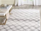 8 X 6 area Rug Safavieh Adirondack Collection Adr105p Silver and Charcoal Modern