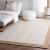 8×10 Natural Fiber Rug Nuloom Alexa Eco Natural Fiber Braided Reversible Border Jute White