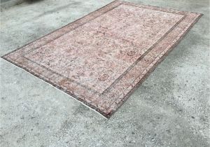 8×6 Outdoor Rug soft Pink 6 3 X 9 4 Feet Vintage Rug Overdyed Rug Oushak Carpet