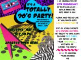 90s Party Decorations Ideas 90s theme Party Decorations Beautiful 90s Party Invitation Wording