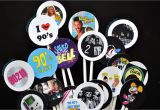90s Party Decorations Supplies 90 S Cupcake toppers Bacchus Bash 2017 90 S Halloween Party