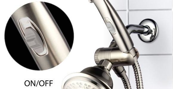 A112 18.1 M Shower Head Shop Hotelspa Brushed Nickel 42 Spray Shower Head at Lowes Com