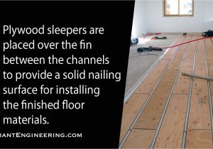 Above Floor Radiant Heat Panels Radiant Heated Floor Installation with thermofin U and Pex Tubing